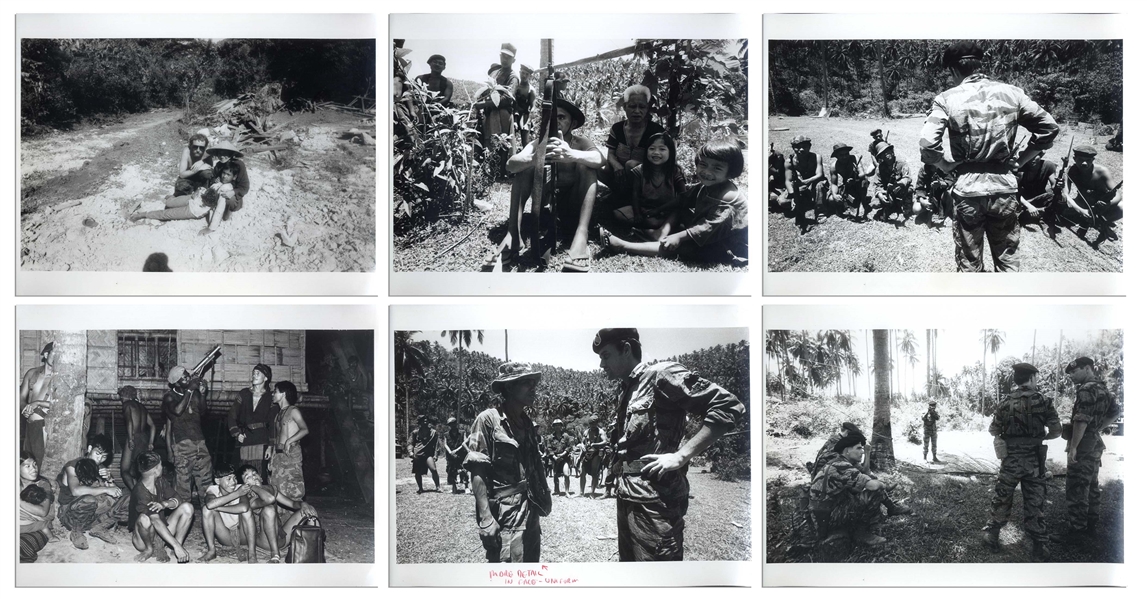 Lot of 27 ''Apocalypse Now'' 14'' x 11'' Unpublished Photographs From the Set, Showing Scenes From the Film & Director Francis Ford Coppola on the River